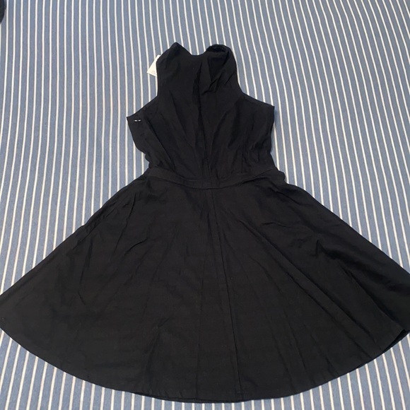 Hollister Small Black Canvas Halter Top Midi Dress - Picture 4 of 9